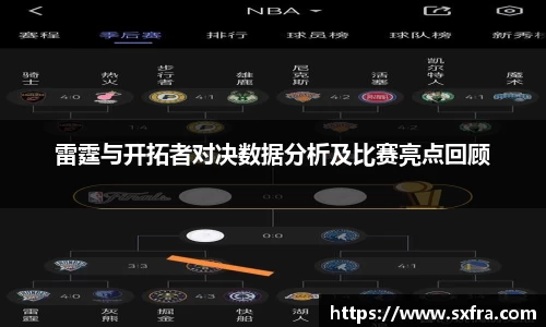 雷霆与开拓者对决数据分析及比赛亮点回顾